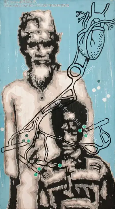 Jitish Kallat (Artist), Pain-Pleasure-Pause-Proceed, 2002, Painting