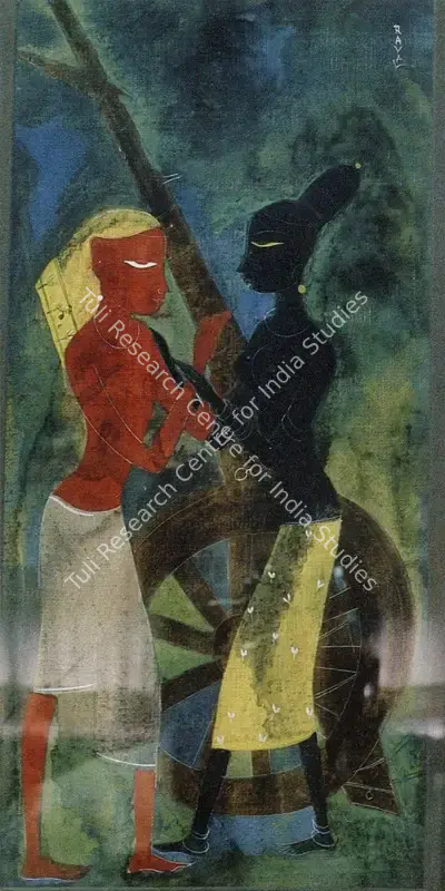 Rasik D. Raval (Artist), Carters, 1954, Painting