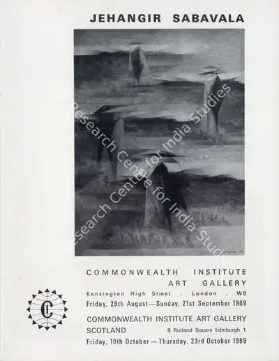 Jehangir Sabavala (Artist), Jehangir Sabavala, 1969, Solo Exhibition Catalogue