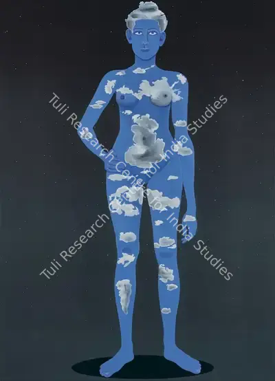 Surendran Nair (Artist), Digambari (The Sky-Clad): Elysium (Cuckoonebulopolis), 2010, Painting