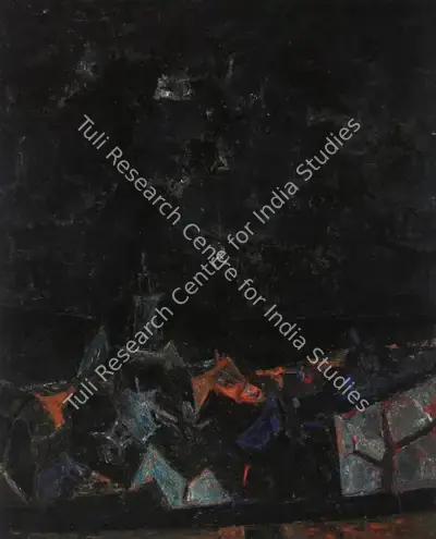 S.H. Raza (Artist), Untitled, 1955, Painting