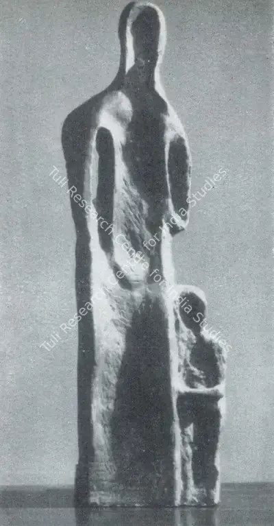 S. Dhanapal (Artist), Mother and Child, 1961, Sculpture