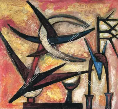 S.K. Bakre (Artist), Co-Existence, 1960, Painting