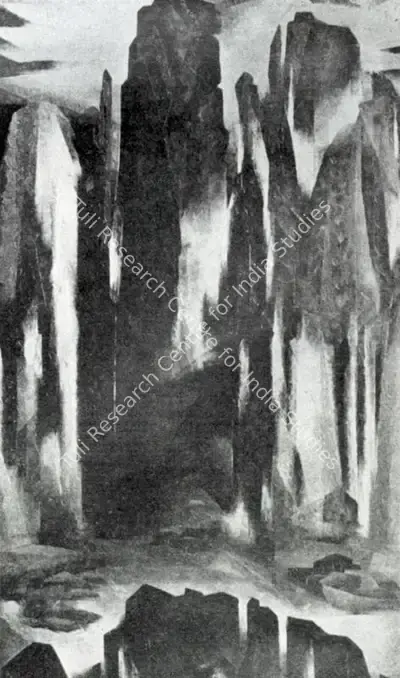 Jehangir Sabavala (Artist), Of Cliff and Fall, Painting