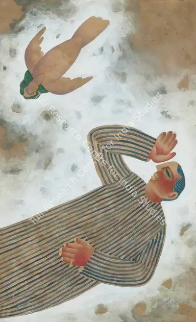 Dharmanarayan Dasgupta (Artist), Untitled (Angel from Beyond), 1997, Painting