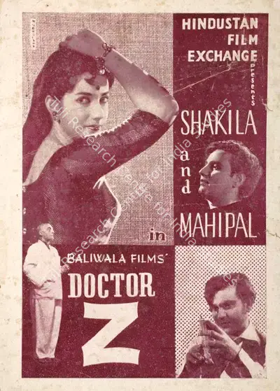 Jal (Producer), Doctor Z, 1959, Song-Synopsis Booklet
