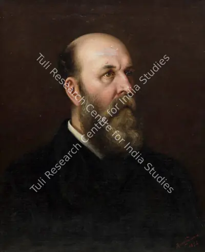 Raja Ravi Varma (Artist), Sir Charles Pritchard, 1892, Painting