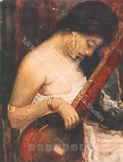 Bengal School (Artist), The Sitar Player, 1930, Painting