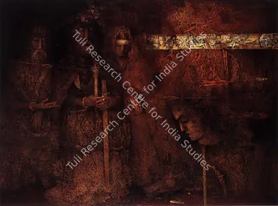Arup Das (Artist), Mahabharat, 1992, Painting