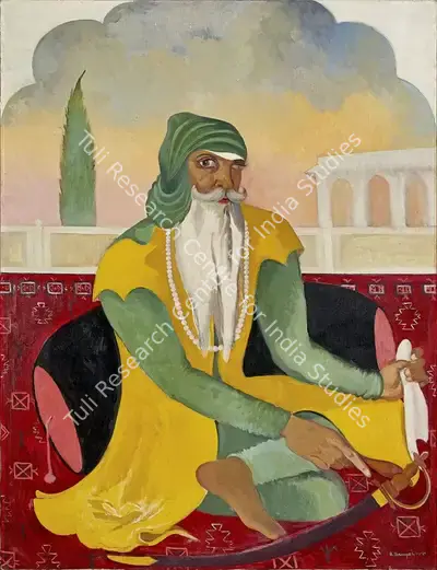 B.C. Sanyal (Artist), Maharaja Ranjit Singh, 1981, Painting