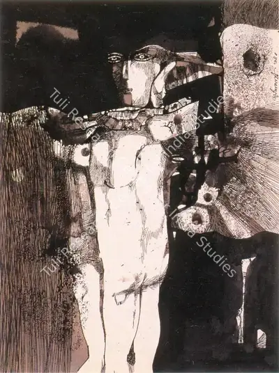 Ganesh Pyne (Artist), Untitled, 1964, Drawing