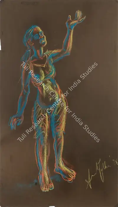 Anna Molka&nbsp;Ahmed (Artist), Untitled (Woman with raised hand), 1978, Painting