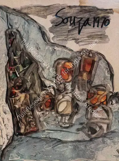 F.N. Souza (Artist), Untitled, 1970, Painting