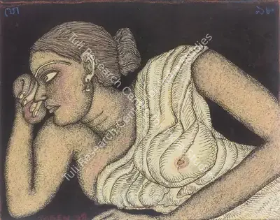 Chowdhury, Jogen (Artist). Untitled, 1998 | Drawing, So.NeY/01.04.05, 1998