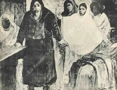 K.C.S. Paniker (Artist), St. Peter's Denial, 1949, Painting