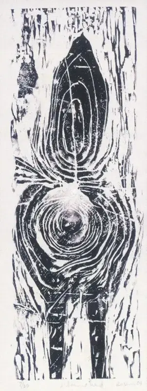 Zarina Hashmi (Artist), L'homme Scul, 1967, Graphic Art