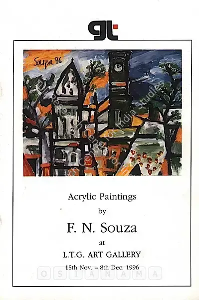 F.N. Souza (Artist), Acrylic Paintings by F. N. Souza, 1996, Solo Exhibition Catalogue