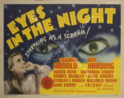 Fred Zinnemann (Director), Eyes in the Night, 1942, Lobby Card
