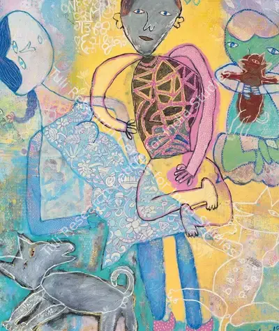 Shahid Parvez (Artist), Family Drama, Painting