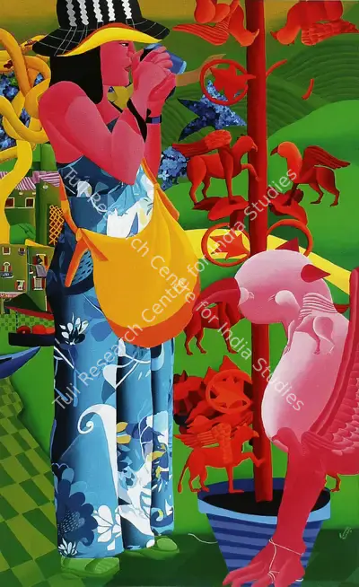 Sunanda Khajuria (Artist), Rebirth, 2010, Painting