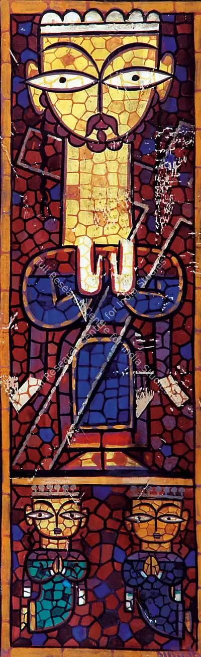 Studio of Jamini Roy (Artist), Crucifixion Series, 1951, Painting