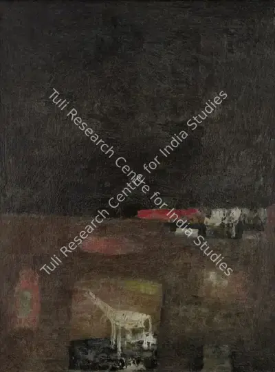 G.M. Sheikh (Artist), Horse, 1962, Painting