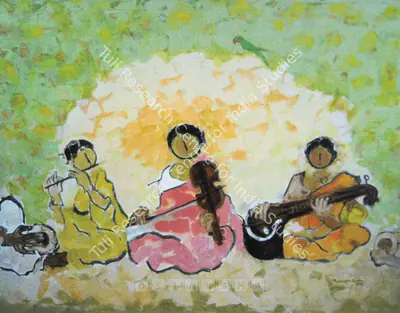 Reddeppa Naidu (Artist), Musicians I, 1991, Painting