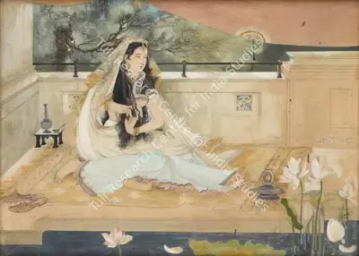 Roy Chowdhury, D.P. (Artist). An Inmate of the Harem, n.d. | Painting, Bon.Lon/25.10.21, 2021 · Bonhams