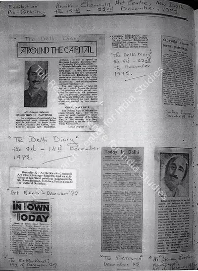 Jehangir Sabavala , 1972, Newspaper Clipping