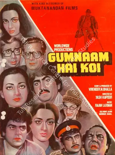 Virender N. Bhalla (Producer), Gumnaam Hai Koi, 1983, Song-Synopsis Booklet