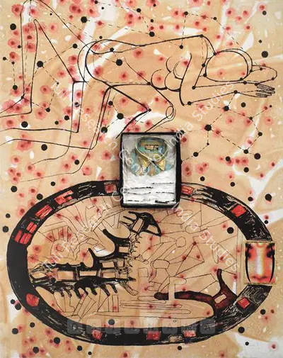 Atul Dodiya (Artist), Sleeping With The Stars, 2005, Painting