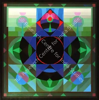 O.P. Sharma (Artist), Kali Mandala, 2005, Painting