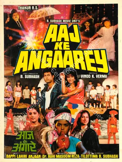 B. Subhash (Producer), Aaj Ke Angaarey, 1988, Song-Synopsis Booklet
