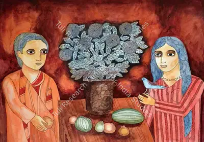 Badri Narayan (Artist), Untitled, Painting