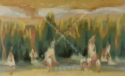 Sabavala, Jehangir (Artist). Off Tree And Tree. Oil on canvas, 1978 | Painting | FineArts | 00597918