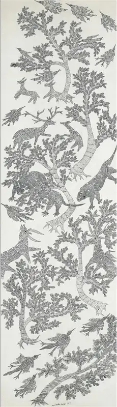 Jangarh Singh Shyam (Artist), Untitled, 1997, Painting