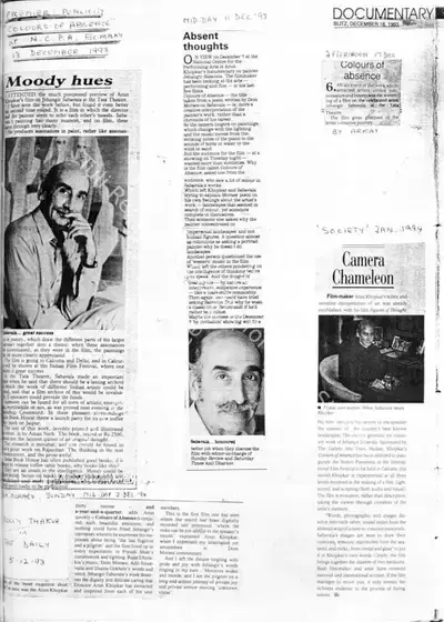Dolly Thakur (Writer), Untitled, 1993, Newspaper Clipping