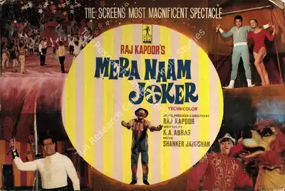 Raj Kapoor (Producer), Mera Naam Joker, 1970, Showcard
