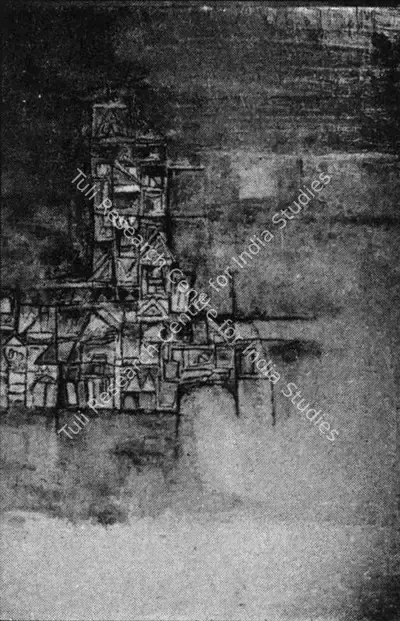 Ramkumar (Artist), Cityscape, 1964, Painting