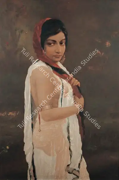 Hemendranath Mazumdar (Artist), After the Bath, 1925, Painting