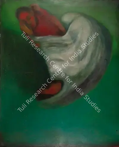 Gogi Saroj Pal (Artist), Mother & Child, 1992, Painting