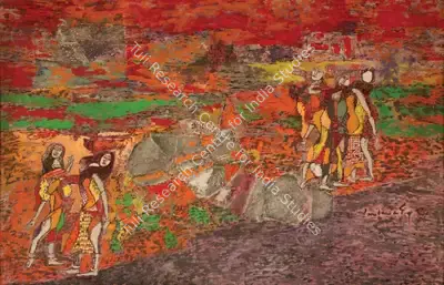 A.P. Santhanaraj (Artist), Untitled, 1994, Painting