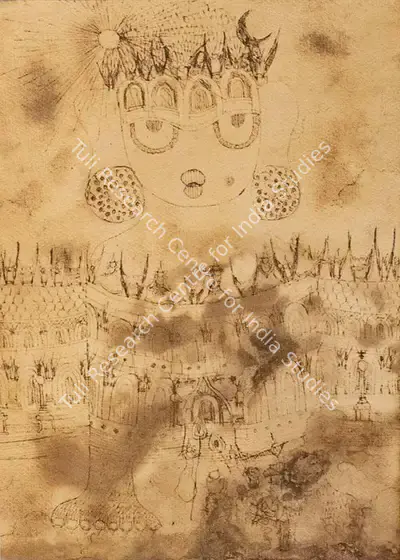 Ramanujam, K. (Artist). Untitled (Queen), c.1960 | Painting, Pr.Onl/21.09.22, 2022 · Prinseps