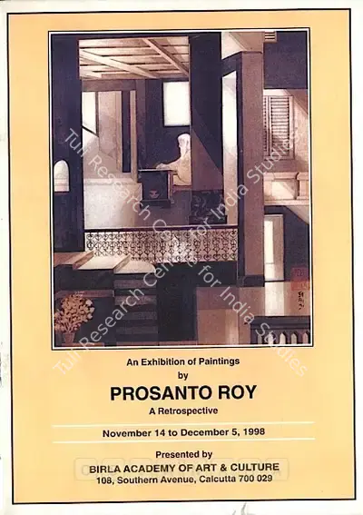 Prosanto Roy (Artist), Exhibition of Paintings by Prosanto Roy, 1998, Solo Exhibition Catalogue
