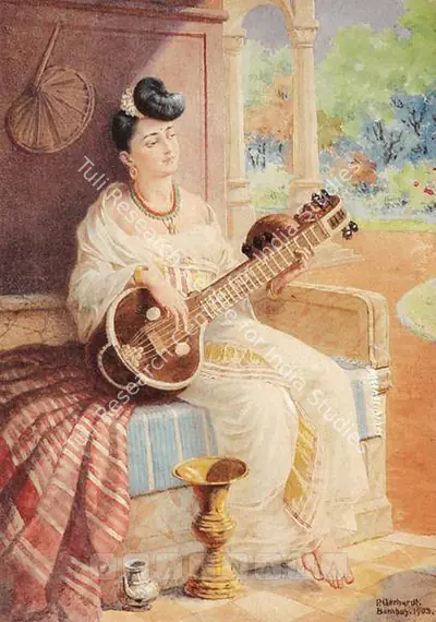 P. Gerhardt (Artist), Malabar Beauty, 1903, Painting
