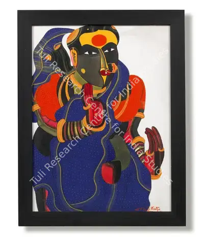 Thota Vaikuntam (Artist), Untitled (Lady), 2003, Painting