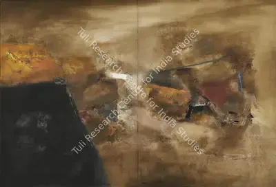 Laxman Shreshtha (Artist), Untitled, 1994, Painting