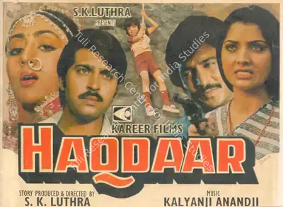 S.K. Luthra (Producer), Haqdaar, 1981, Song-Synopsis Booklet