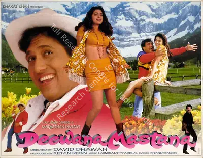 Rajan Kinagi (Cinematographer), Deewana Mastana, 1997, Lobby Card