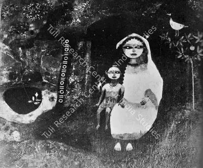 Ganesh Pyne (Artist), Mother & Child, 1971, Painting